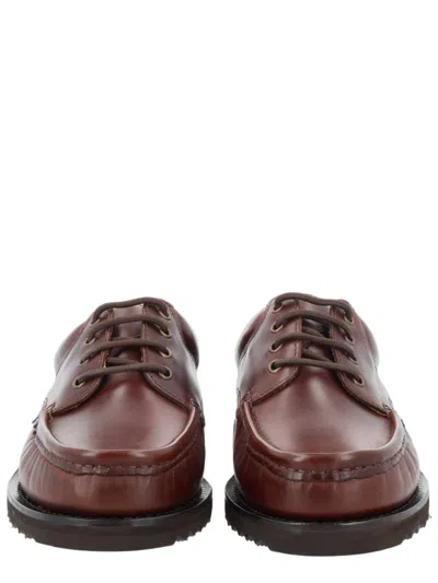Paraboot Thiers Sport Smooth Leather Moccasin In Brown
