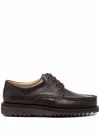 Paraboot Thiers Smooth Leather Boat Shoes In Marron Kenya