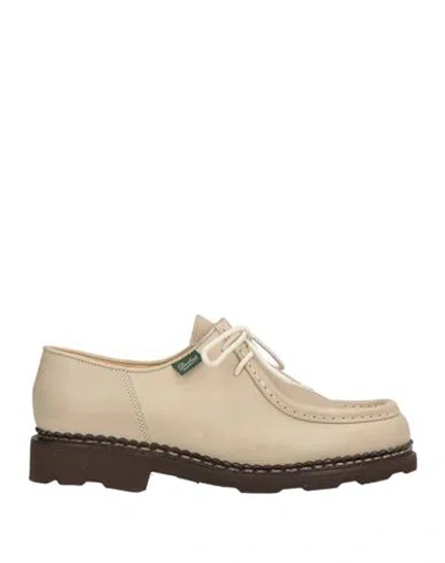 Paraboot Woman Lace-up Shoes Sand Size 10 Leather