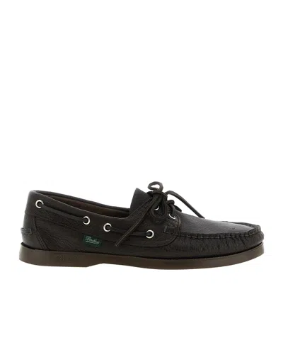 Paraboot Logo Patch Lace-up Loafers In Multi