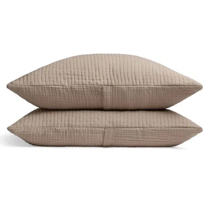 Parachute Air Organic Cotton Sham Set In Brown