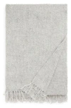 Parachute Alpaca Bouclé Throw Blanket In Gray