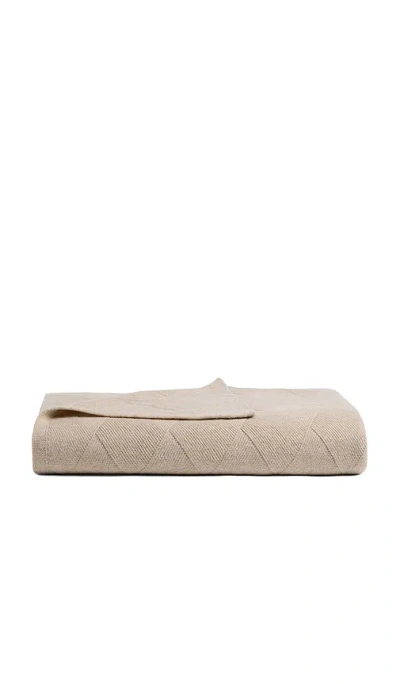 Parachute Basketweave Merino Throw In Natural