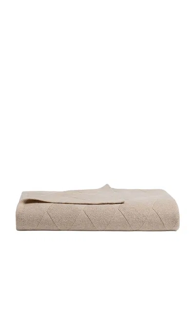 Parachute Basketweave Throw In Brown
