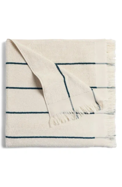 Parachute Bayside Stripe Beach Towel In White