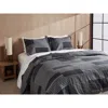 Parachute Block Jacquard Duvet & Shams Set In Purple