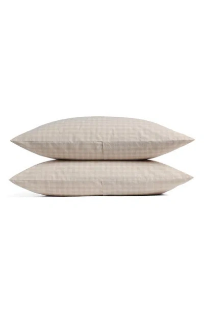 Parachute Brushed Cotton Pillowcase Set In Brown