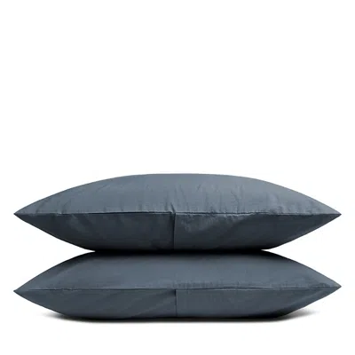 Parachute Brushed Cotton Standard Pillowcase, Pair In Blue