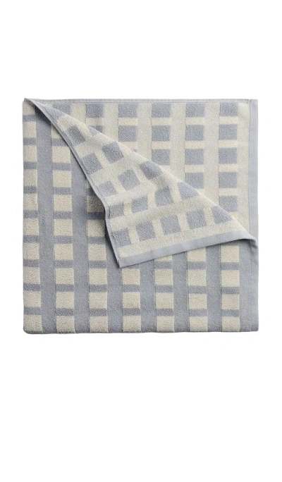 Parachute Capri Check Beach Towel In Blue