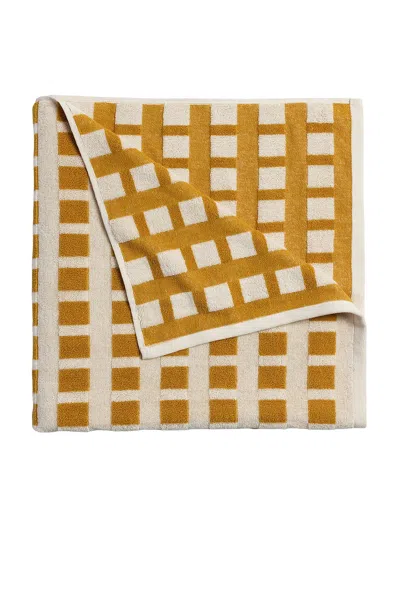 Parachute Capri Check Beach Towel In Yellow