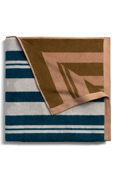 Parachute Casita Stripe Beach Towel In Brown