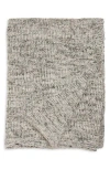 Parachute Chunky Knit Alpaca Blend Throw Blanket In Gray
