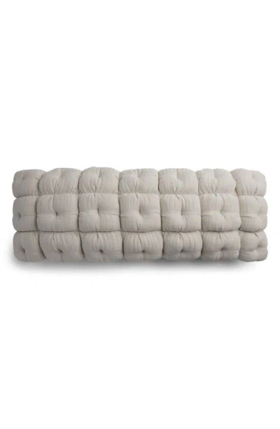 Parachute Cloud Cotton & Linen Puff Pillow Cover In Bone