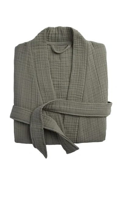 Parachute Cloud Cotton Robe In Moss