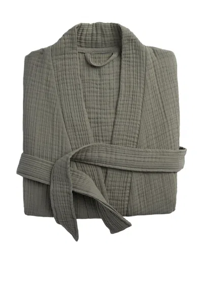 Parachute Cloud Cotton Robe In Moss