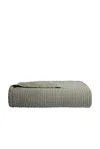 Parachute Cloud Linen Gauze Bed Blanket In Moss