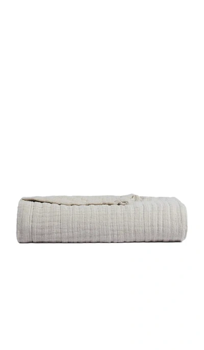 Parachute Cloud Linen Gauze Throw In Brown