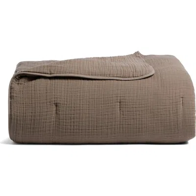 Parachute Cloud Organic Cotton Quilt In Warm Grey