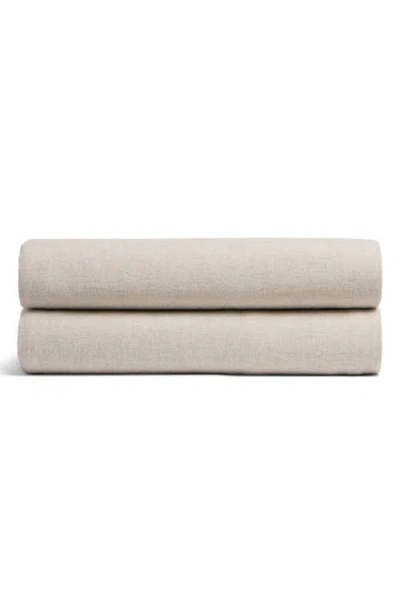 Parachute Cotton Flannel Fitted Sheet In Bone