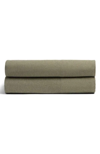 Parachute Cotton Flannel Fitted Sheet In Thyme