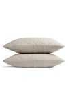 Parachute Desert Set Of 2 Cotton Shams In Bone