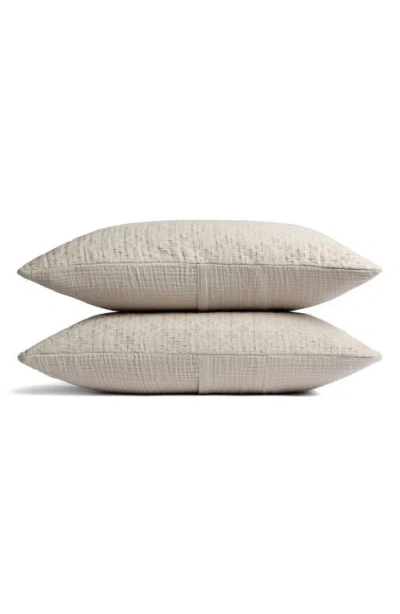 Parachute Desert Set Of 2 Cotton Shams In Bone