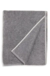 Parachute Featherweight Plush Organic Cotton Blend Towel In Gray