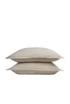 Parachute Heirloom Tencel Linen Sham Set In Bone