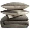 Parachute Honeycomb Duvet & Shams Set In Black