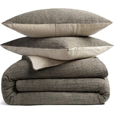 Parachute Honeycomb Duvet & Shams Set In Black