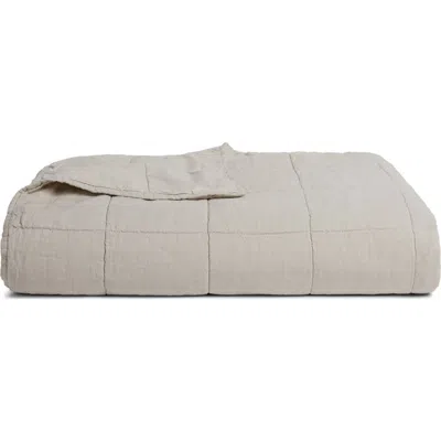 Parachute Linen Box Quilt In Brown