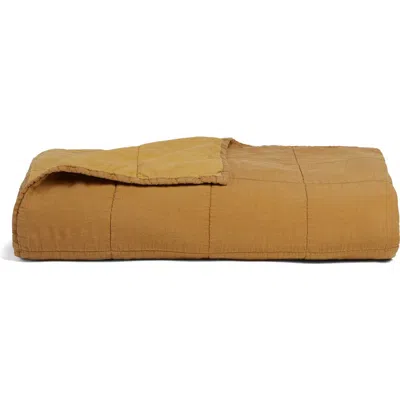 Parachute Linen Box Quilt In Brown