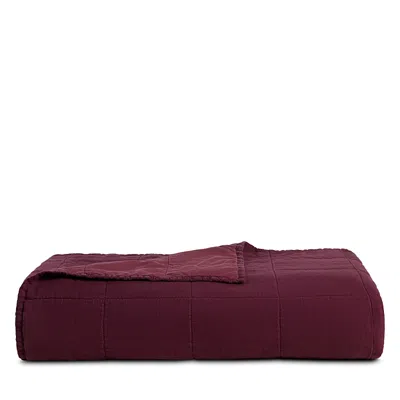 Parachute Linen Box Quilt, King/california King In Purple
