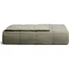 Parachute Linen Box Quilt In Moss