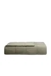 Parachute Linen Box Quilt In Moss