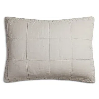 Parachute Linen Box Quilted Standard Sham, Set Of 2 In Bone