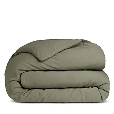 Parachute Linen Duvet Cover, Full/queen In Moss