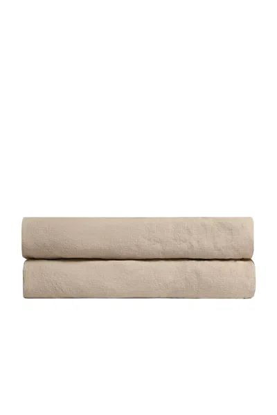 Parachute Linen Fitted Sheet In Toast
