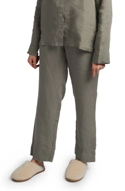 Parachute Linen Lounge Trousers In Moss