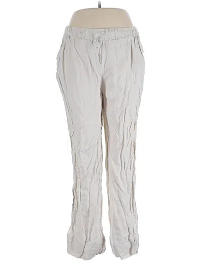 Pre-owned Parachute Linen Pants In Silver