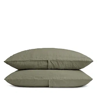 Parachute Linen Pillowcase Set, Standard In Moss