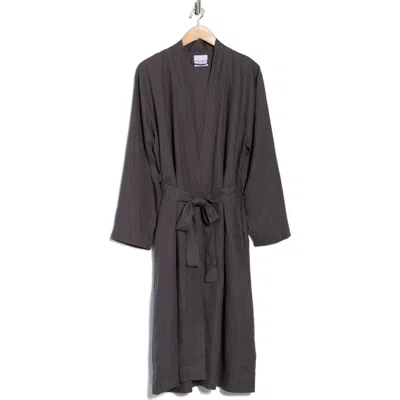 Parachute Linen Robe In Black