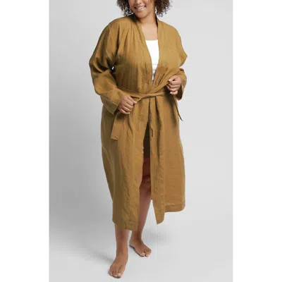 Parachute Linen Robe In Brown