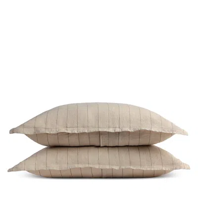 Parachute Linen Sham, King, Set Of 2 In Brown