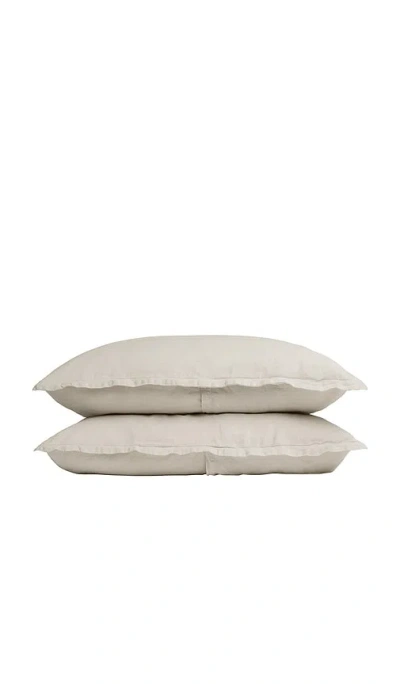 Parachute Linen Sham Set In Beige