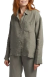 Parachute Linen Shirt In Moss