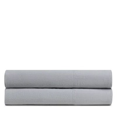 Parachute Linen Stripe Fitted Sheet, Full In Gray