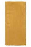 Parachute Linen Throw Blanket In Yellow