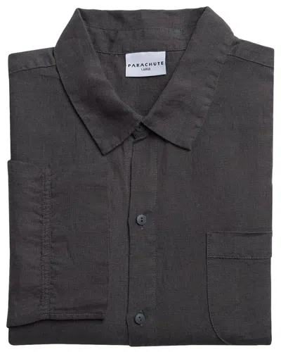 Parachute Linen Top In Black