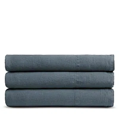 Parachute Linen Top Sheet, Full/queen In Dusk